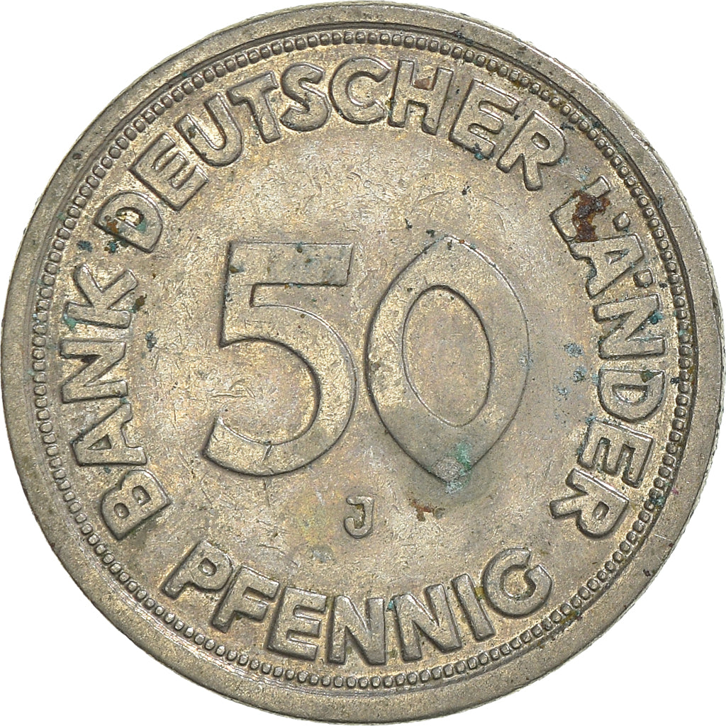 Münze, Bundesrepublik Deutschland, 50 Pfennig, 1949