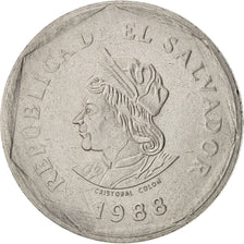 El Salvador, Colon, 1988, MS(63), Stainless Steel, KM:156