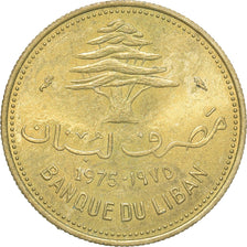 Coin, Lebanon, 10 Piastres, 1975