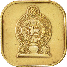 Sri Lanka, 5 Cents, 1975, EF(40-45), Nickel-brass, KM:139