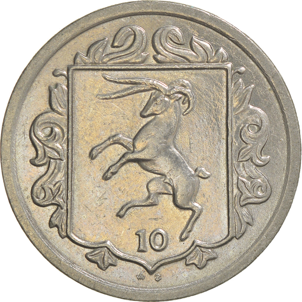 Coin, Isle of Man, 10 Pence