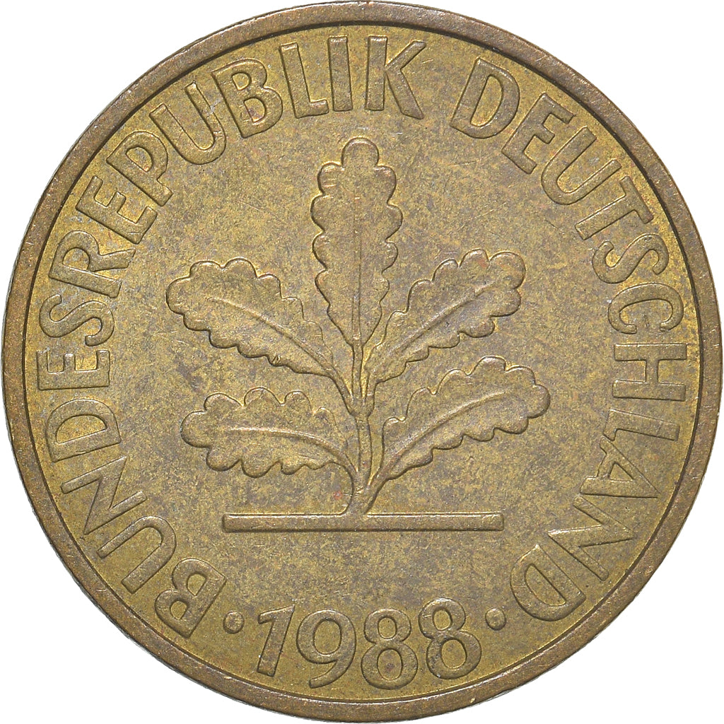Moneta, Niemcy - RFN, 10 Pfennig, 1988
