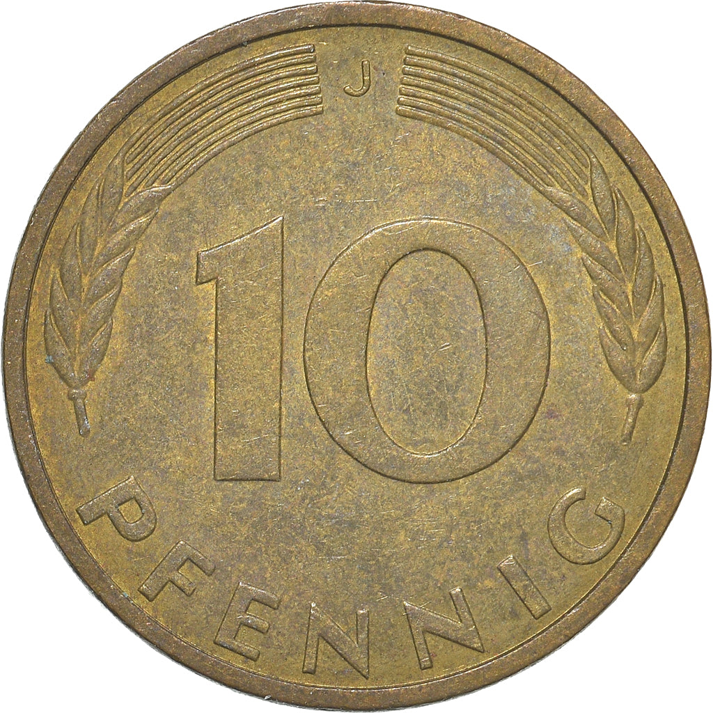 Moneta, Niemcy - RFN, 10 Pfennig, 1988