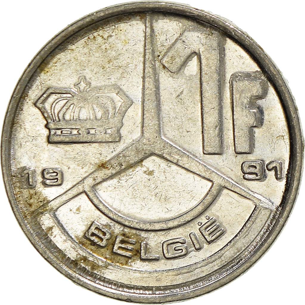 Moneta, Belgio, Franc, 1991
