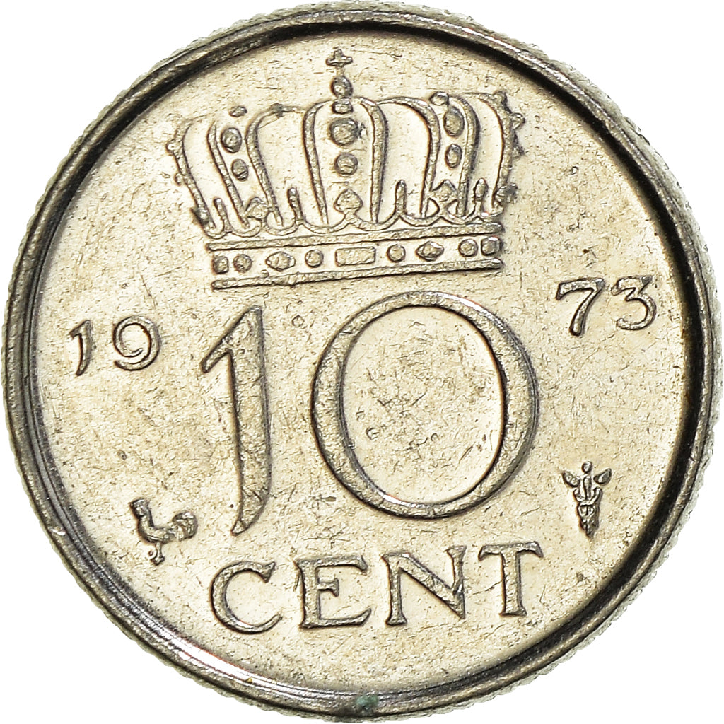 Munten, Nederland, 10 Cents, 1973