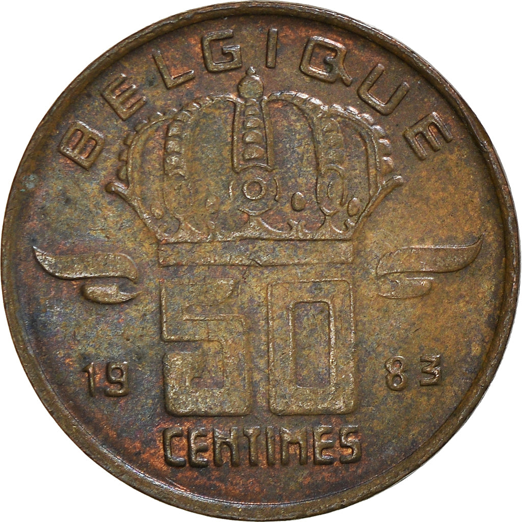 Moneta, Belgio, 50 Centimes, 1983