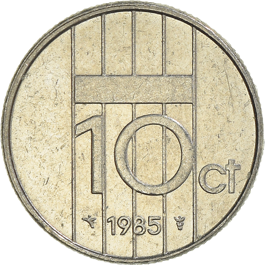 Münze, Niederlande, 10 Cents, 1985