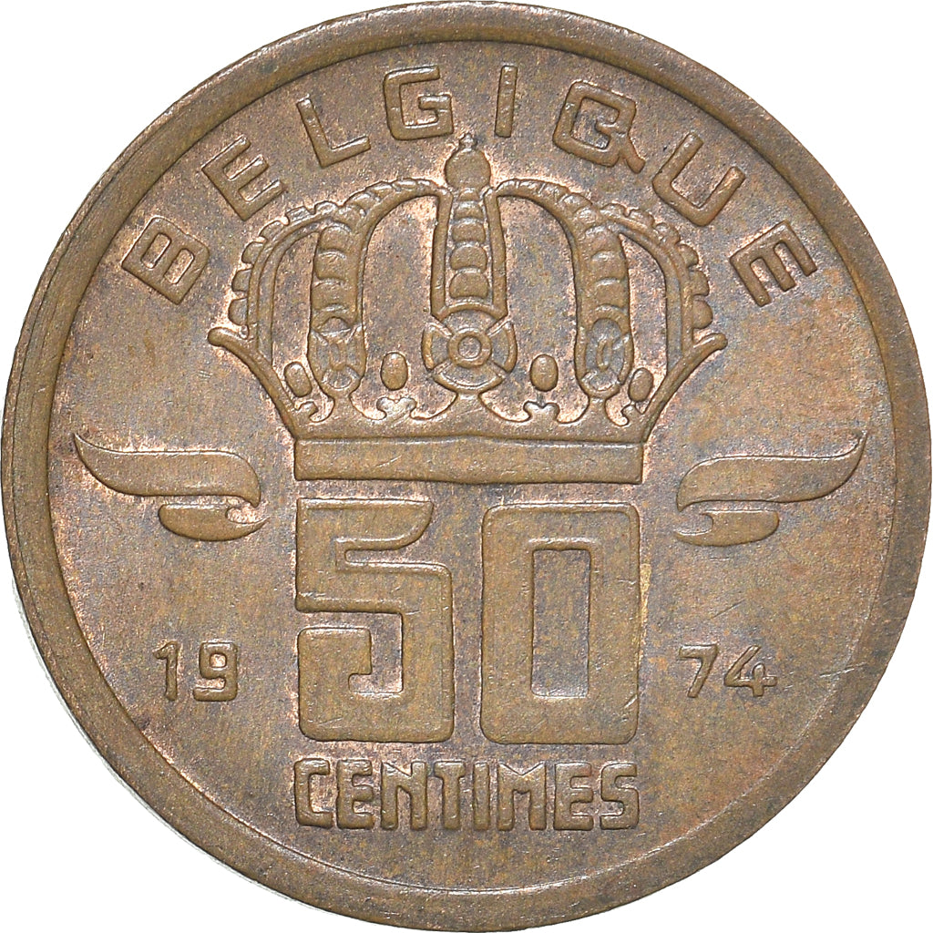 Coin, Belgium, 50 Centimes, 1974