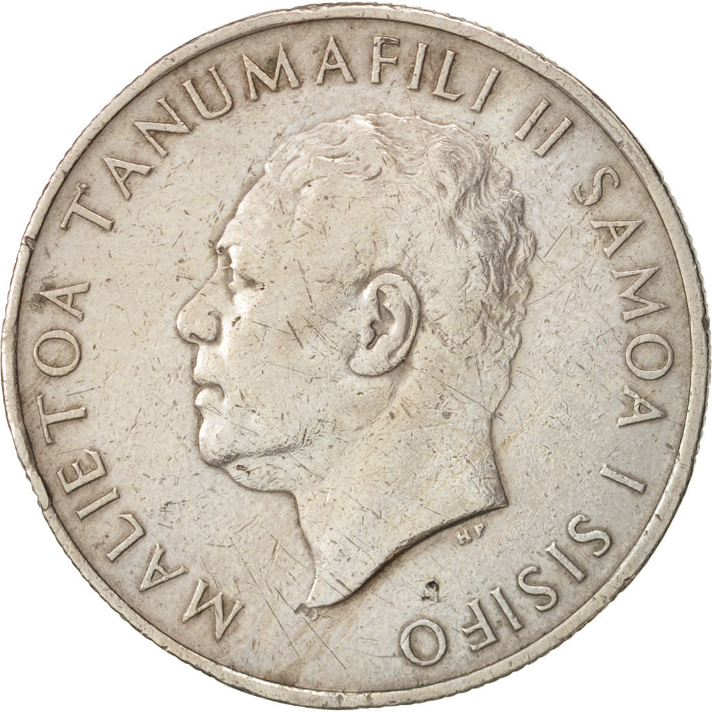 Coin, Samoa, 50 Sene, 1967, EF(40-45), Copper-nickel, KM:6