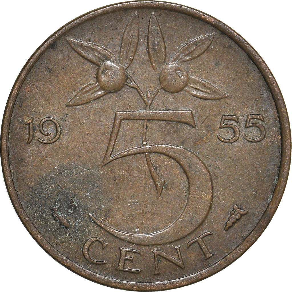 Moneta, Paesi Bassi, 5 Cents, 1955