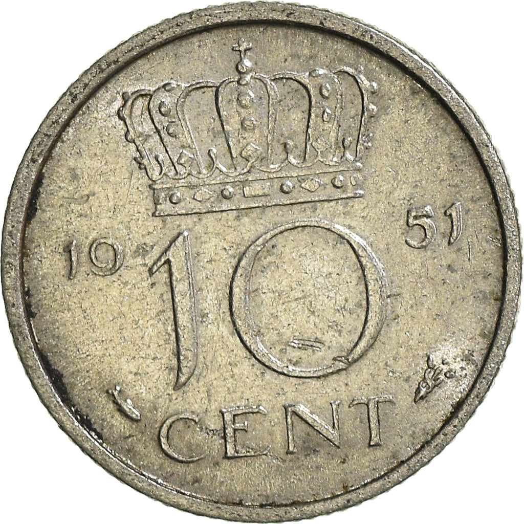 Coin, Netherlands, 10 Cents, 1951