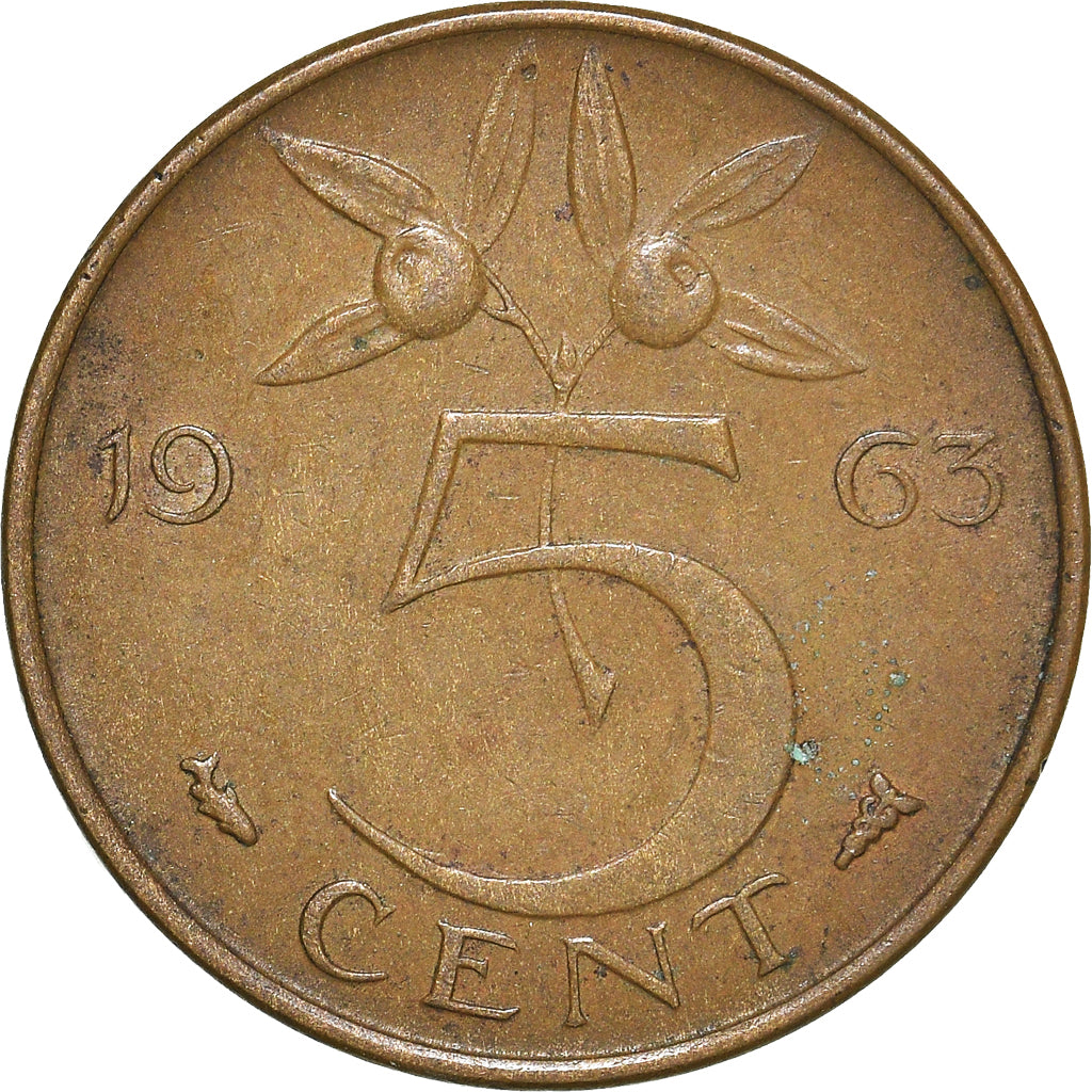 Munten, Nederland, 5 Cents, 1963