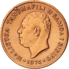 Coin, Samoa, Sene, 1974, AU(55-58), Bronze, KM:12