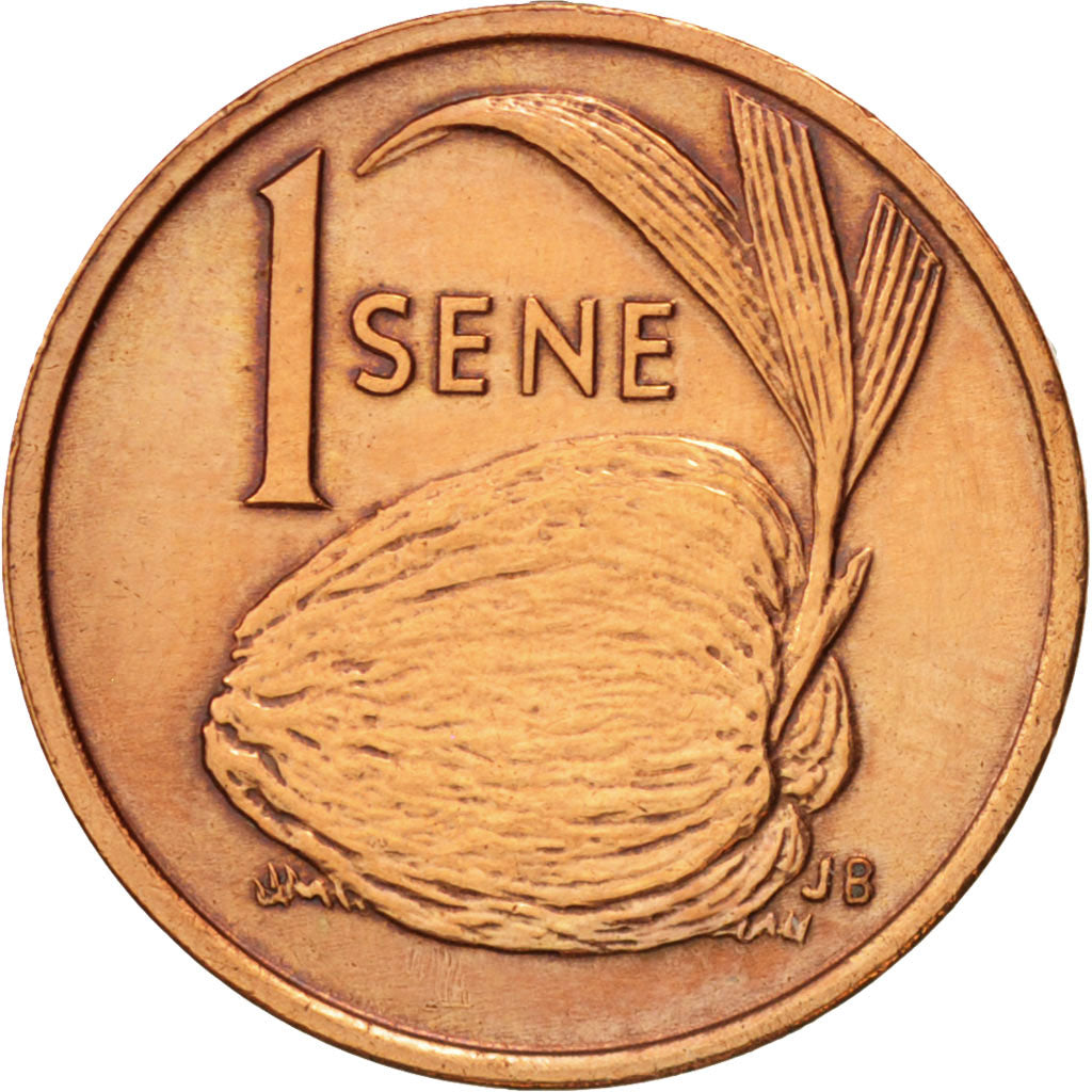Coin, Samoa, Sene, 1974, AU(55-58), Bronze, KM:12