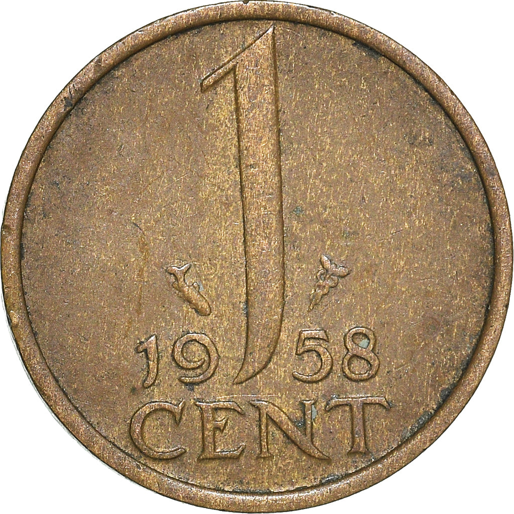 Coin, Netherlands, Cent, 1958
