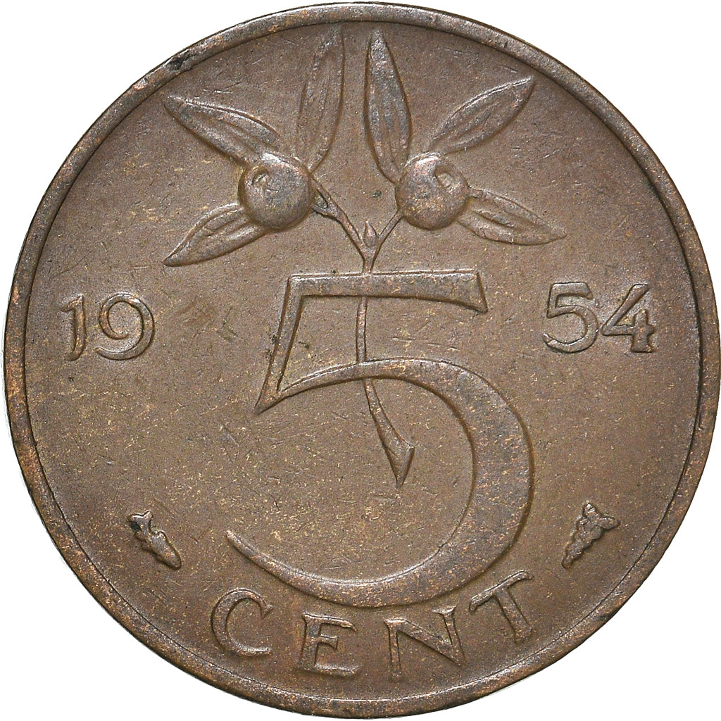 Moneta, Paesi Bassi, 5 Cents, 1954
