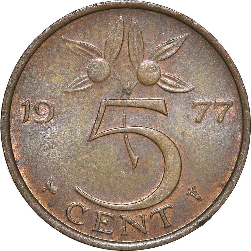 Moneta, Paesi Bassi, 5 Cents, 1977