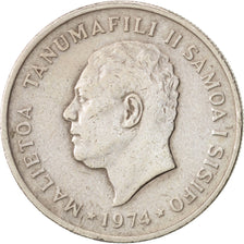 Coin, Samoa, 10 Sene, 1974, EF(40-45), Copper-nickel, KM:15