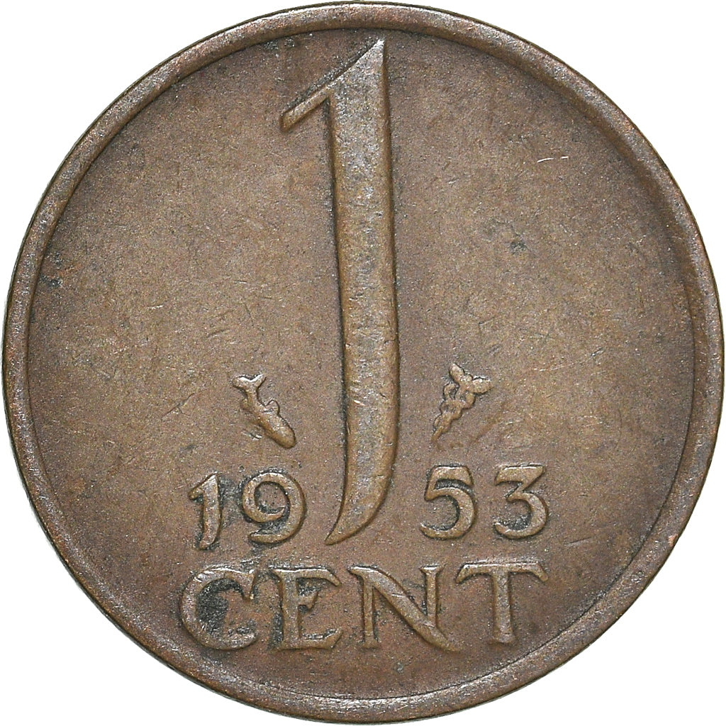 Moneta, Paesi Bassi, Cent, 1953
