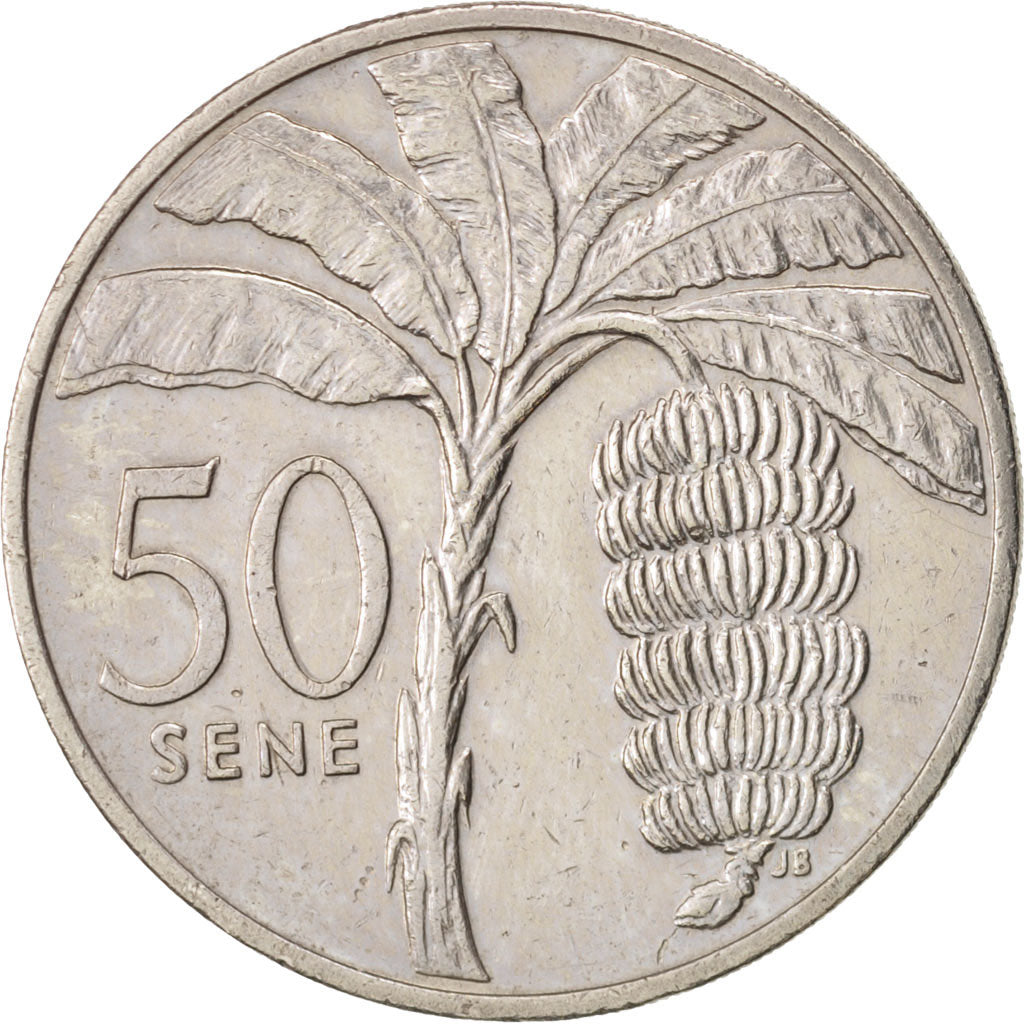 Samoa, 50 Sene, 1988, AU(50-53), Copper-nickel, KM:17