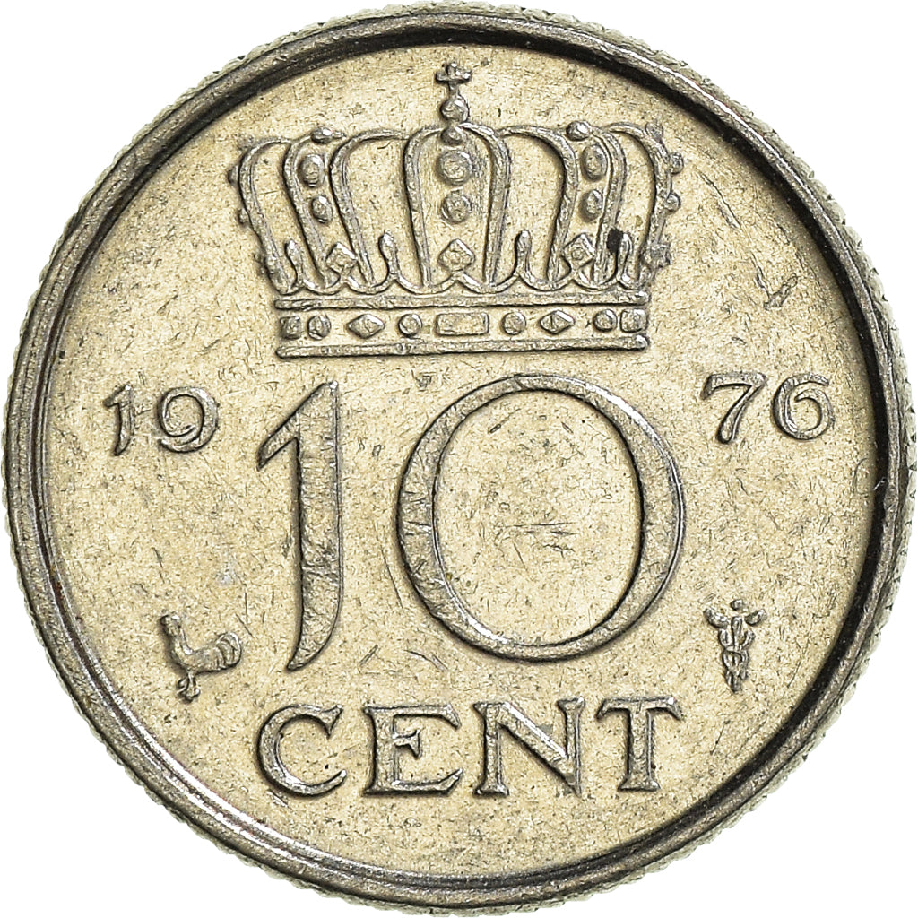 Moneta, Paesi Bassi, 10 Cents, 1976