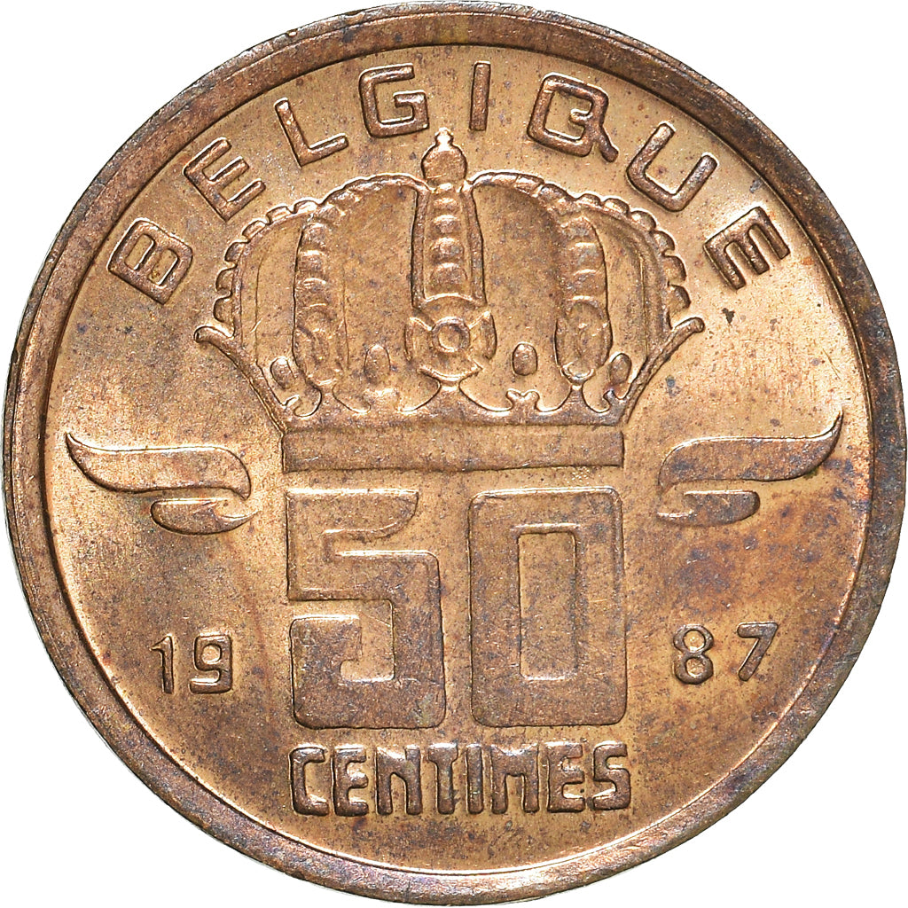 Coin, Belgium, 50 Centimes, 1987