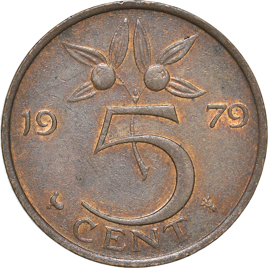 Moeda, Países Baixos, 5 Cents, 1979