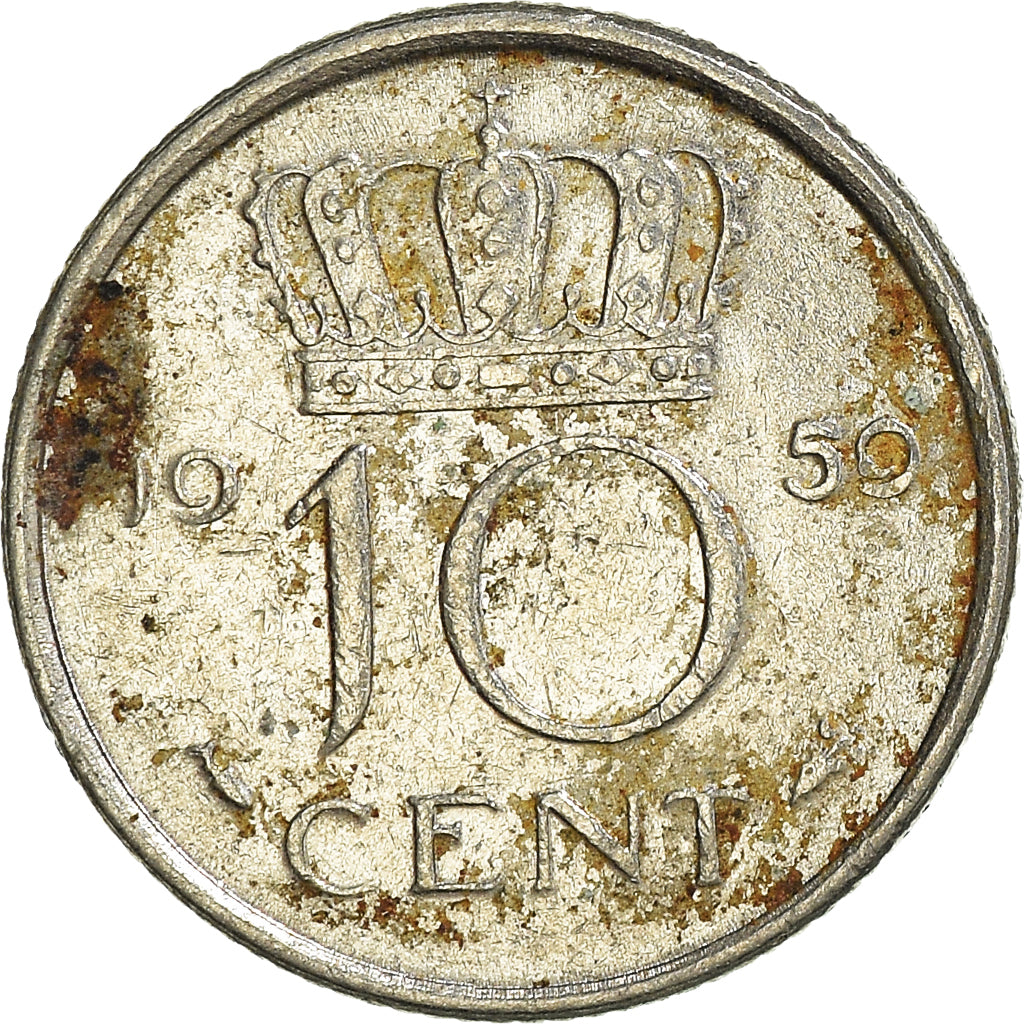 Moneta, Holandia, 10 Cents, 1959
