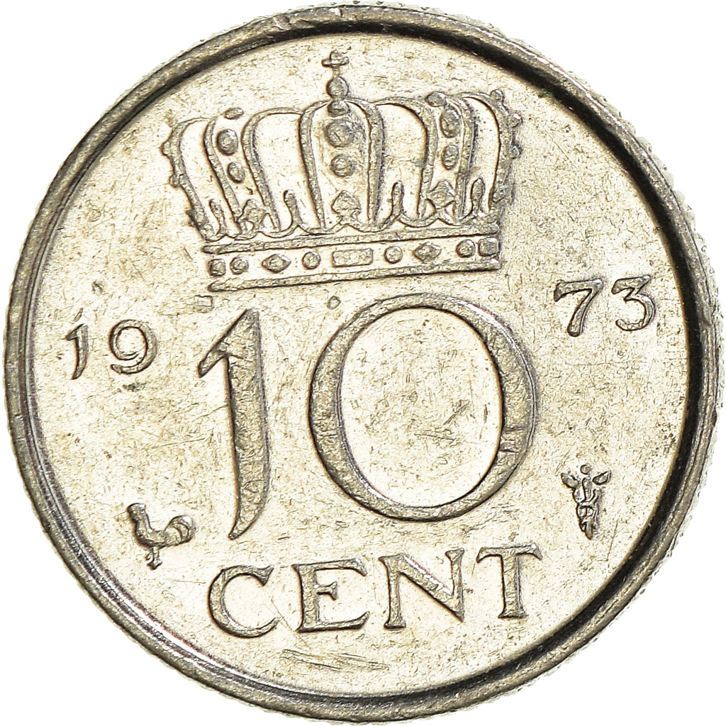 Munten, Nederland, 10 Cents, 1973