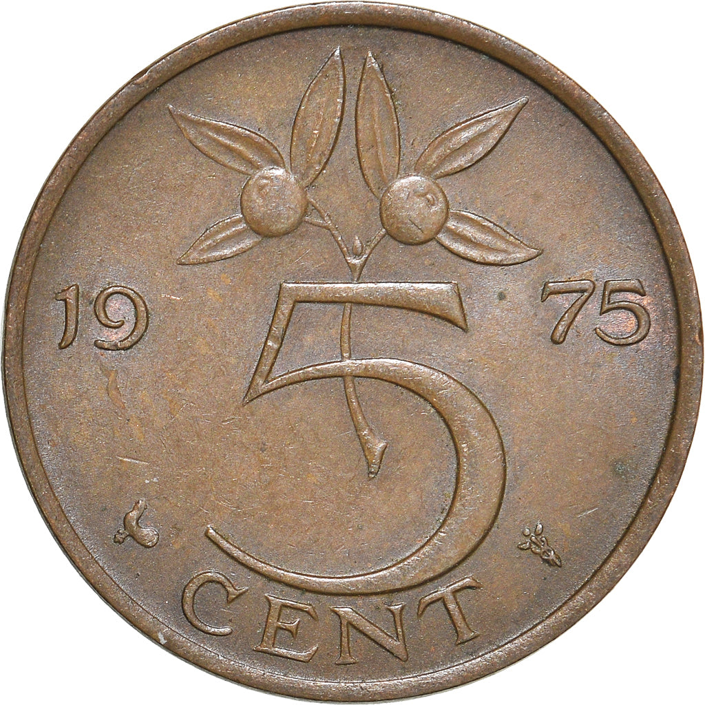 Münze, Niederlande, 5 Cents, 1975