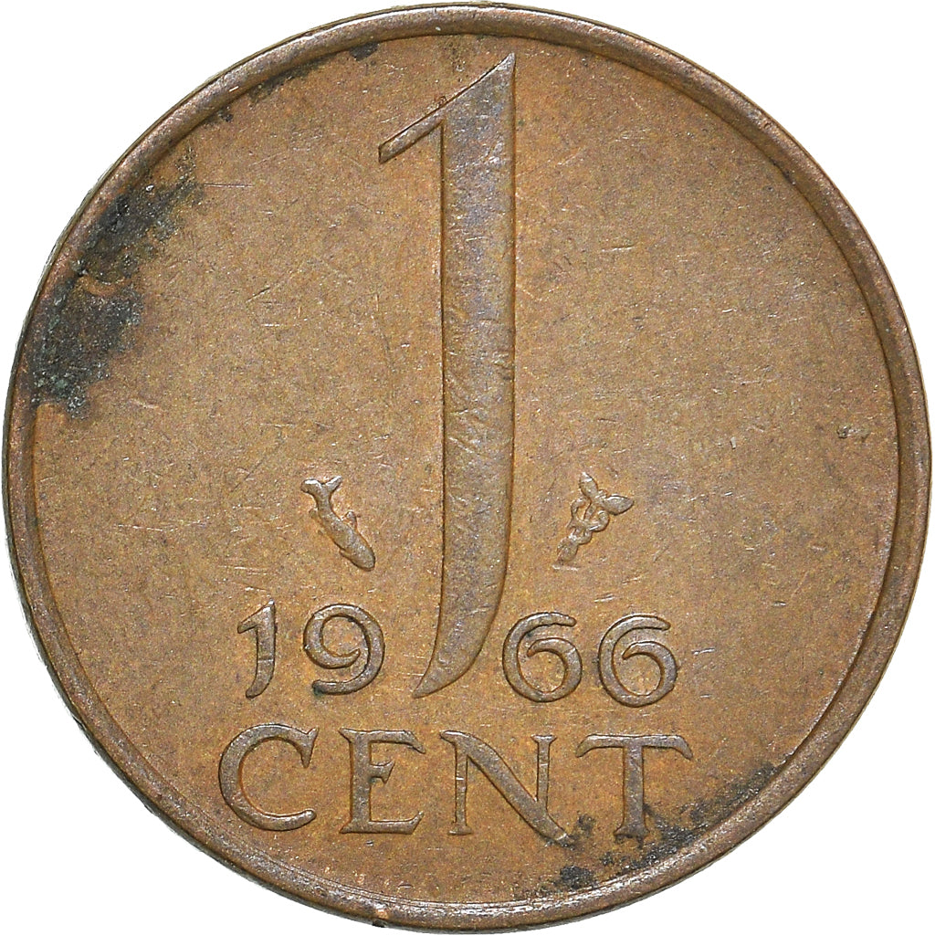 Münze, Niederlande, Cent, 1966