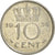 Moeda, Países Baixos, 10 Cents, 1954