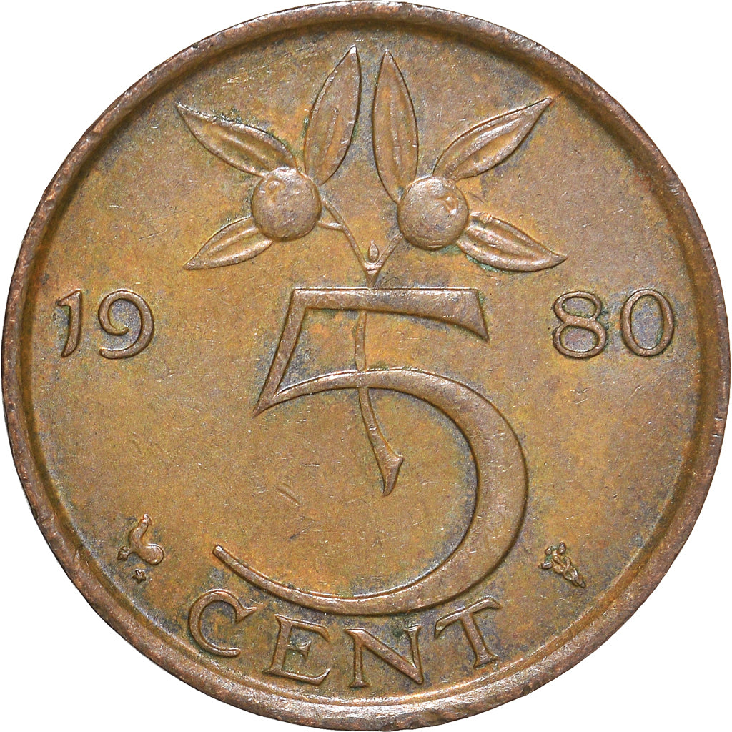 Coin, Netherlands, 5 Cents, 1980