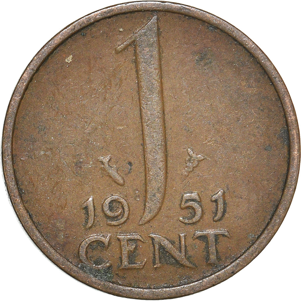 Moneta, Paesi Bassi, Cent, 1951
