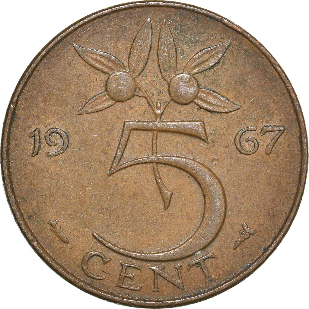 Moneta, Holandia, 5 Cents, 1967