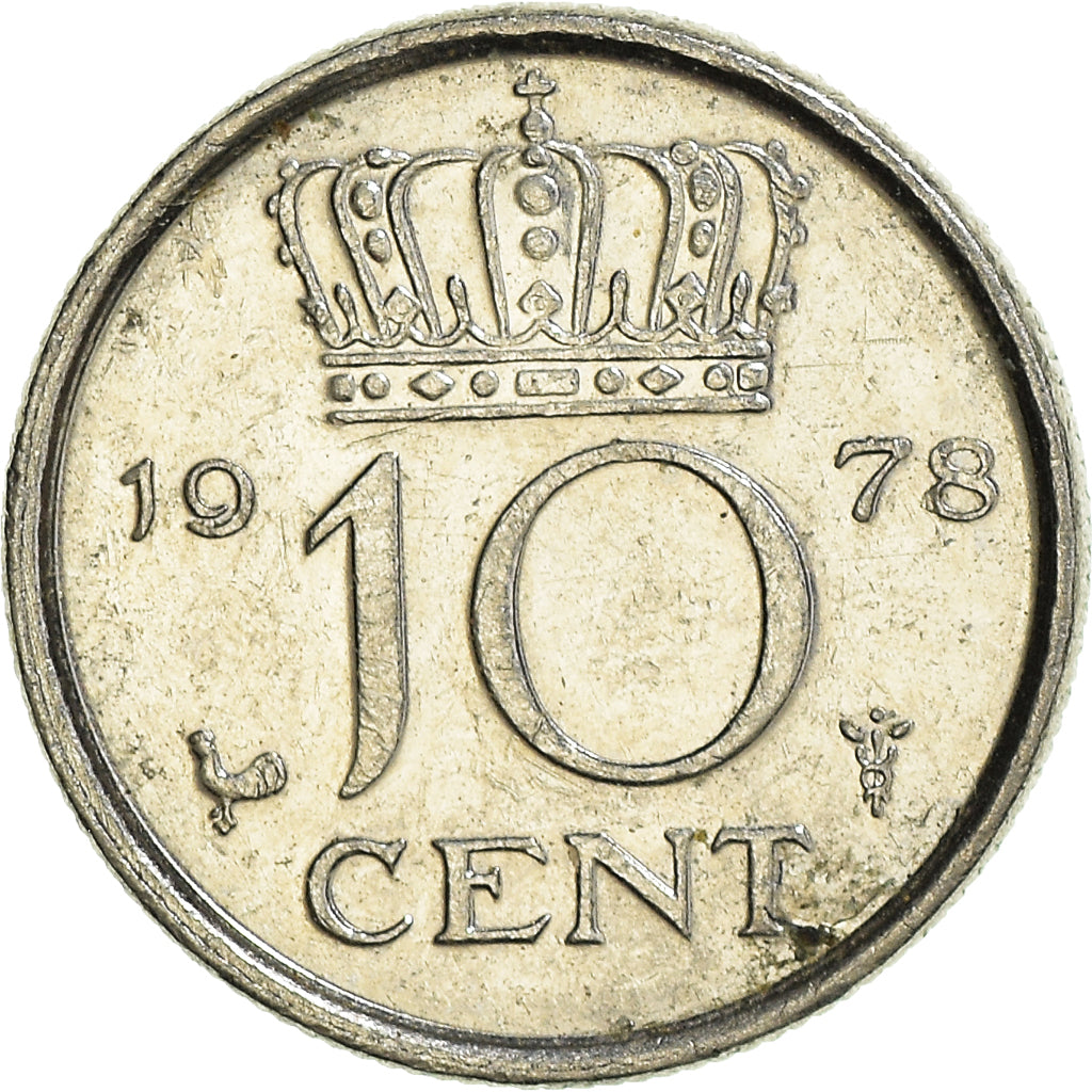 Monnaie, Pays-Bas, 10 Cents, 1978