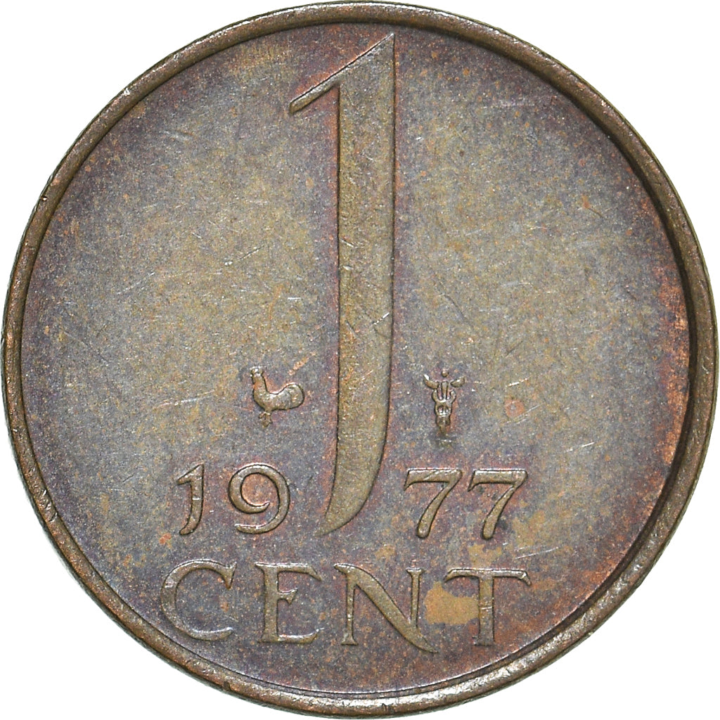 Moeda, Países Baixos, Cent, 1977