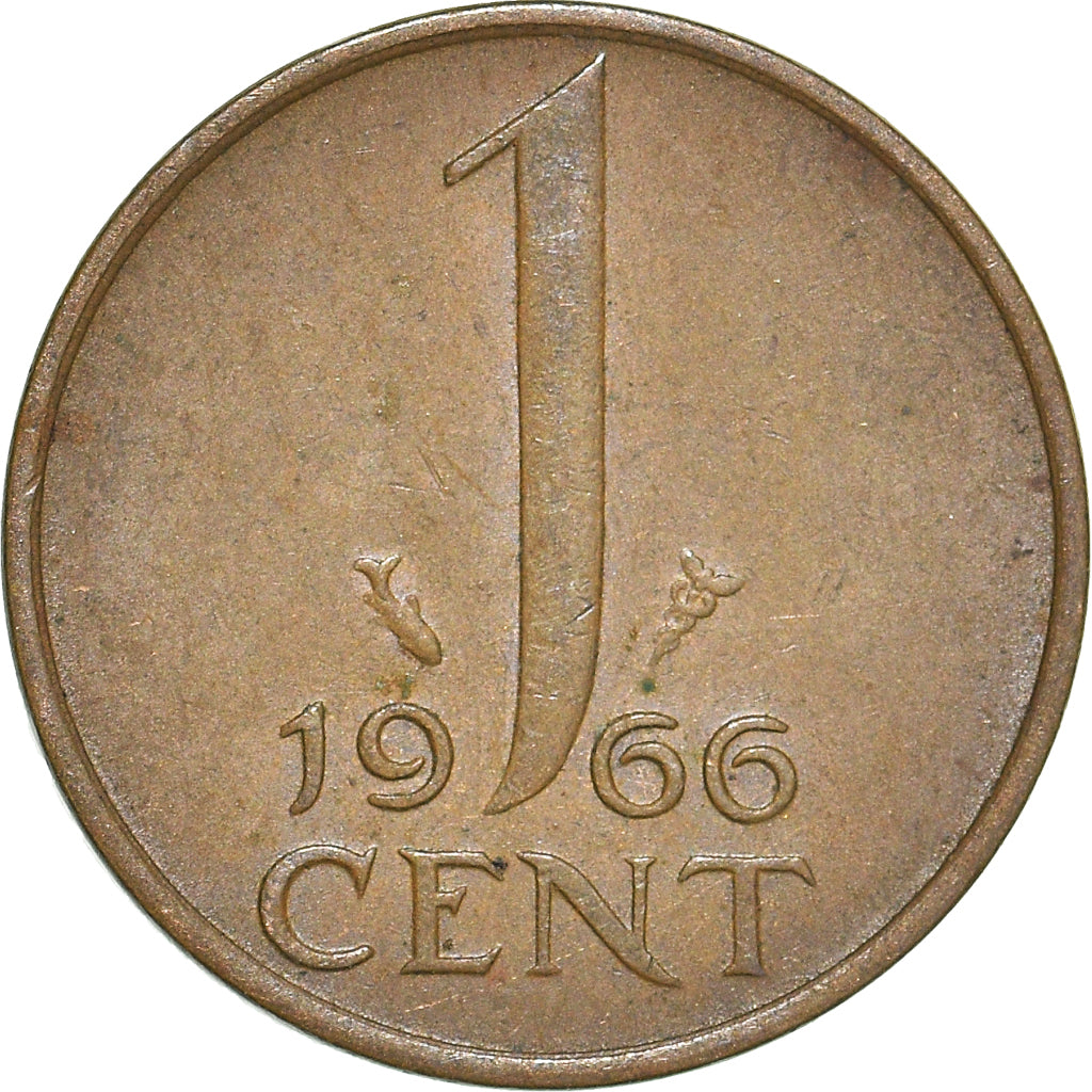 Münze, Niederlande, Cent, 1966