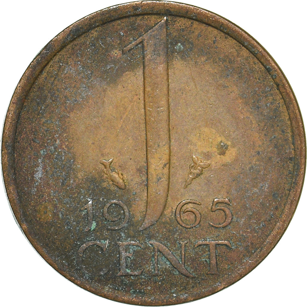 Moneda, Países Bajos, Cent, 1965