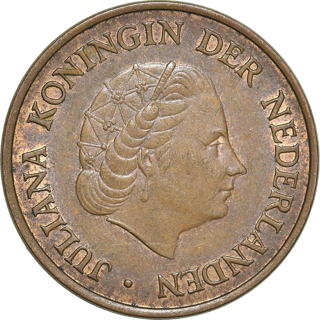 Moeda, Países Baixos, 5 Cents, 1969