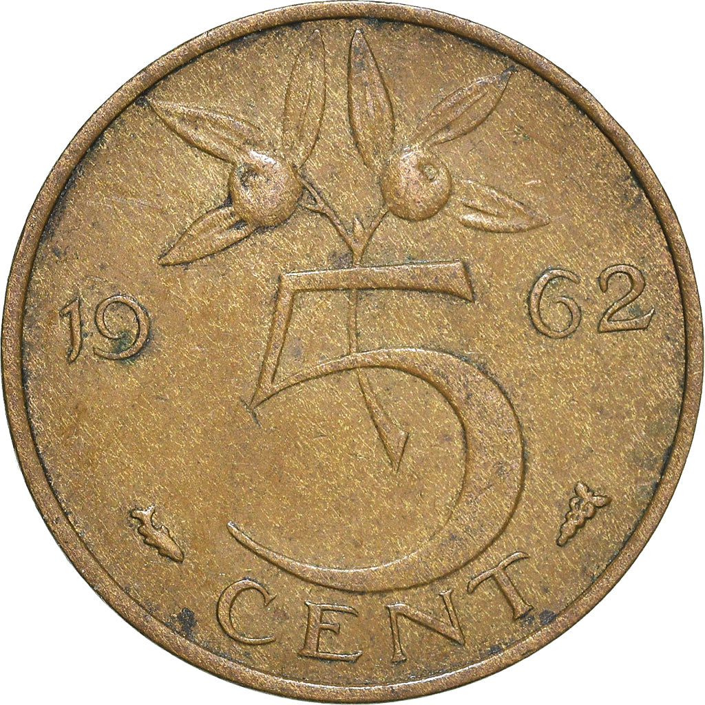 Münze, Niederlande, 5 Cents, 1962