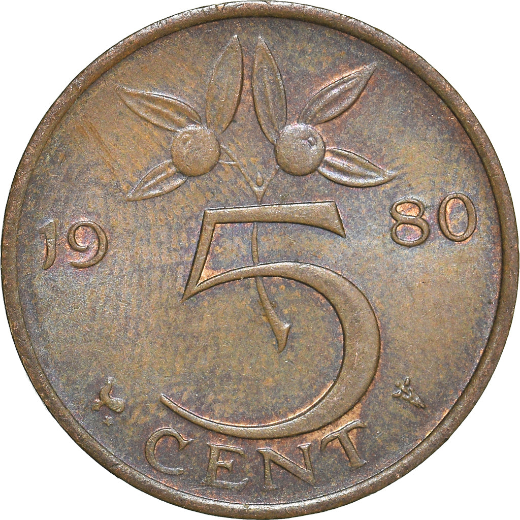 Münze, Niederlande, 5 Cents, 1980