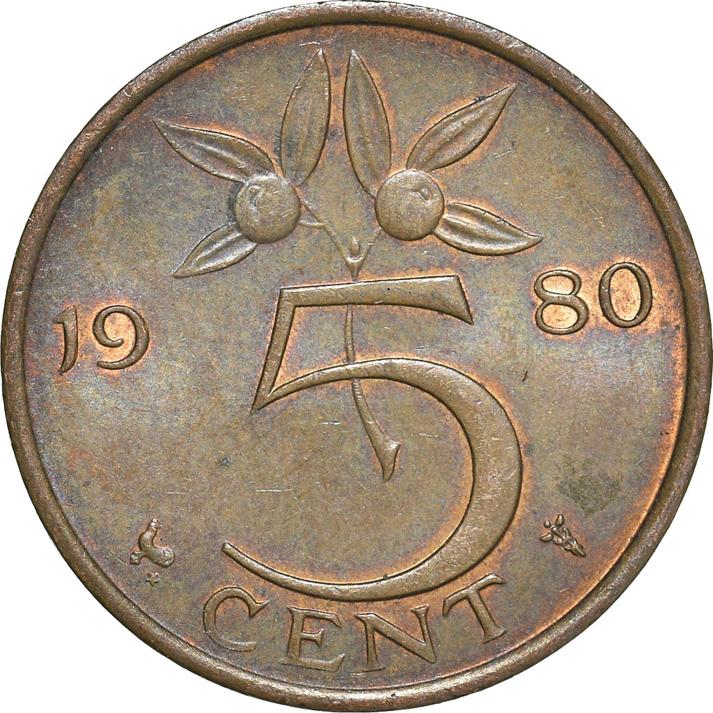 Münze, Niederlande, 5 Cents, 1980