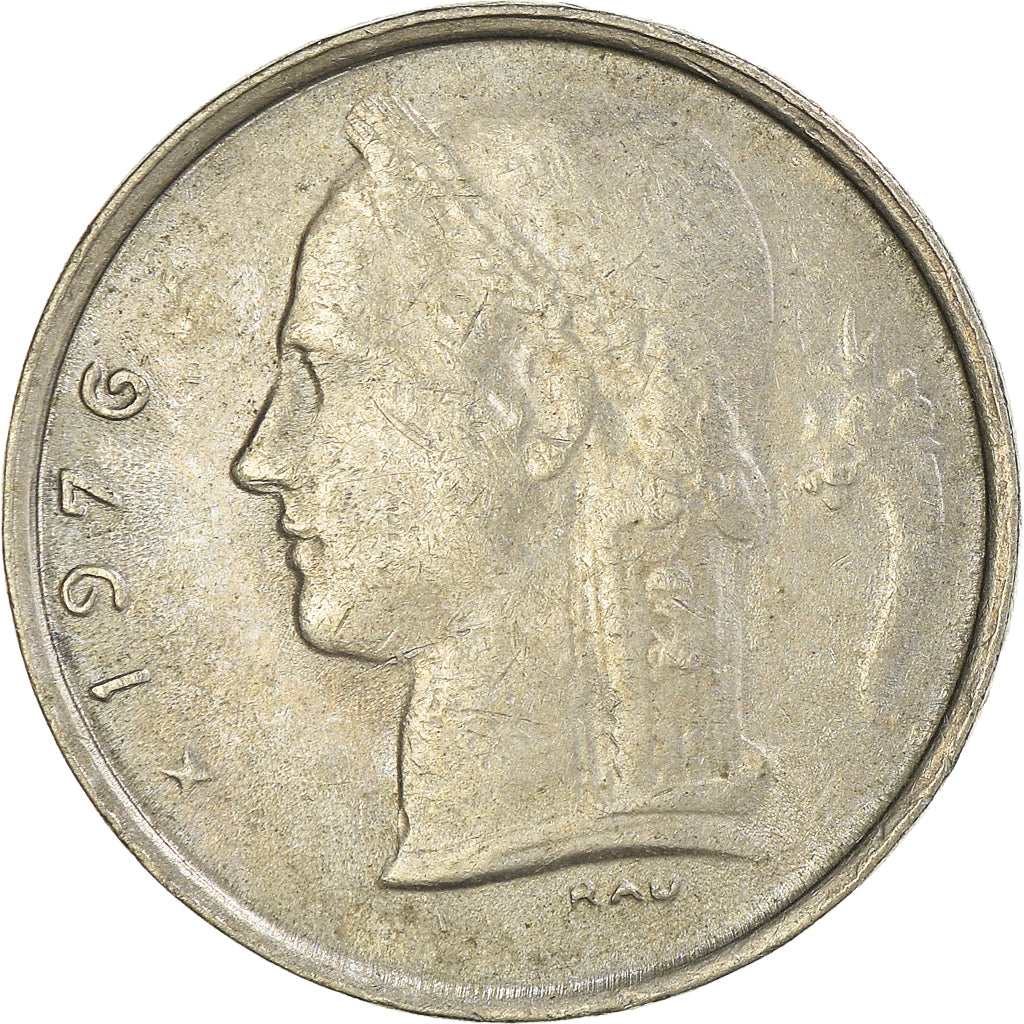 Monnaie, Belgique, Franc, 1976