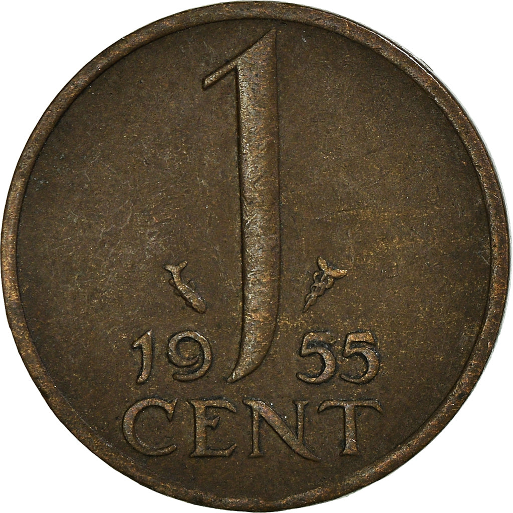 Coin, Netherlands, Cent, 1955