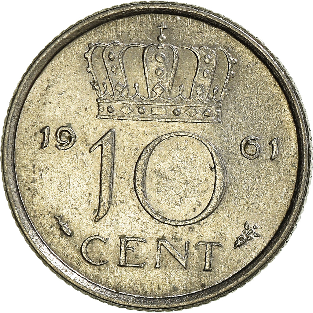 Moneta, Paesi Bassi, 10 Cents, 1961