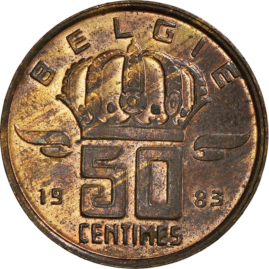 Coin, Belgium, 50 Centimes, 1983