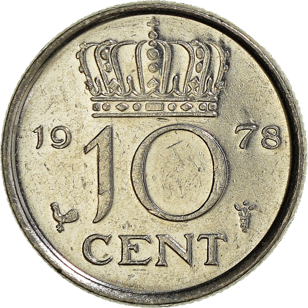 Moneta, Paesi Bassi, 10 Cents, 1978