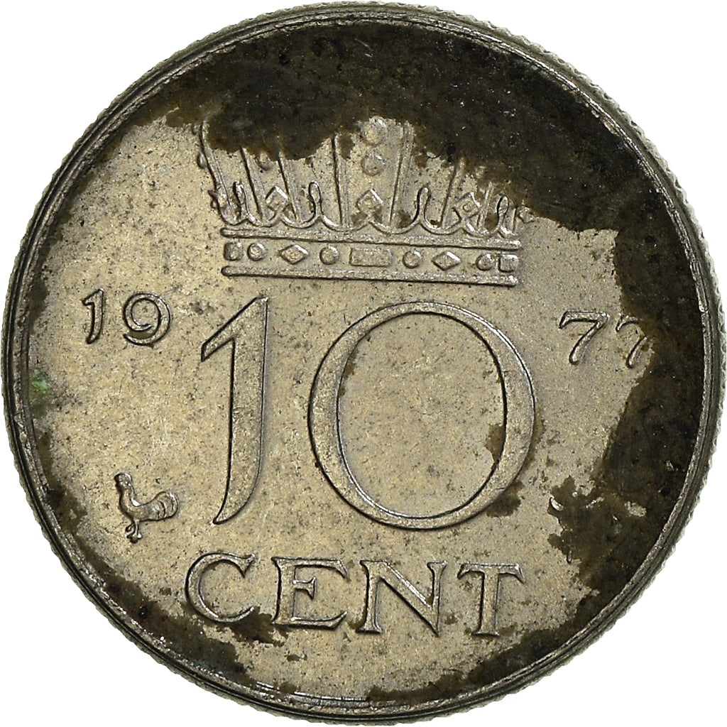 Münze, Niederlande, 10 Cents, 1977