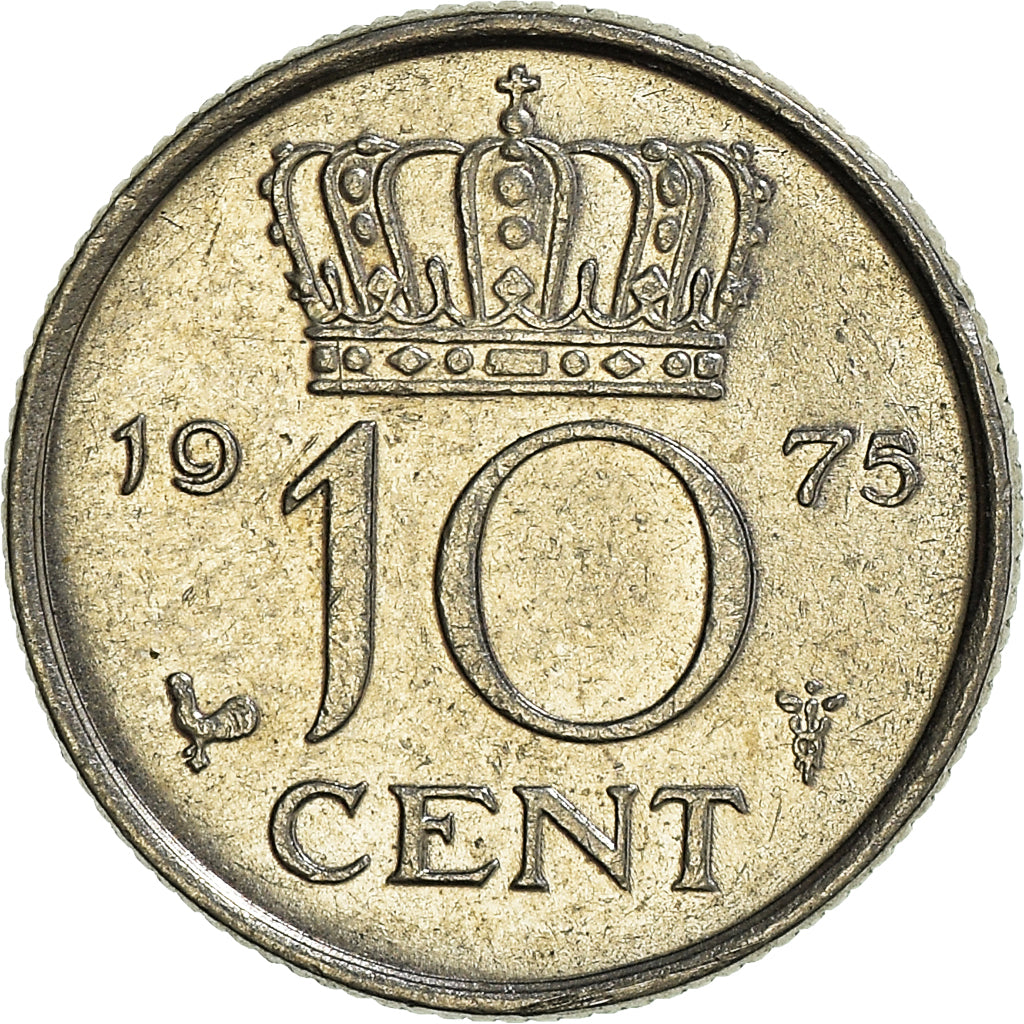 Münze, Niederlande, 10 Cents, 1975